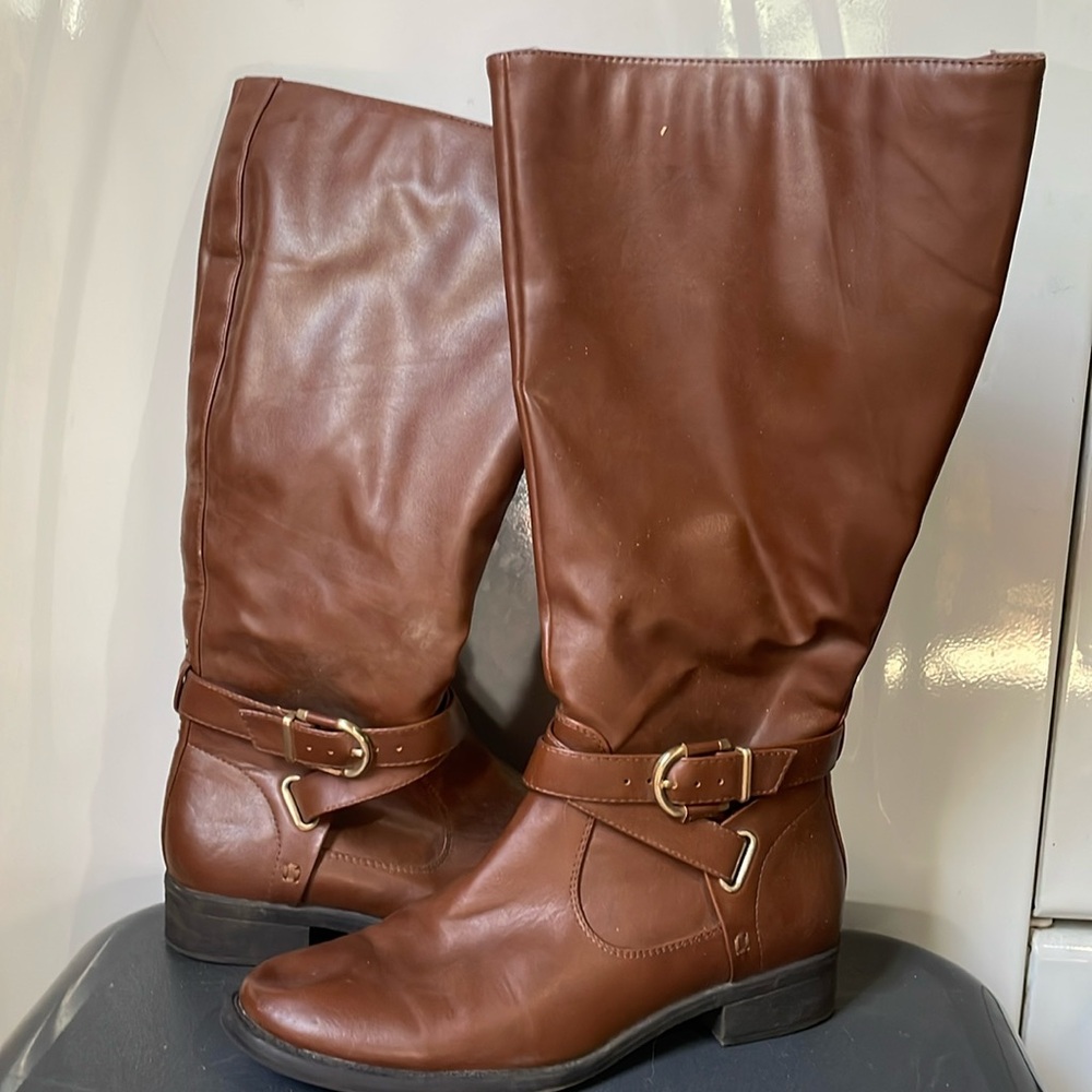 Tall brown boots